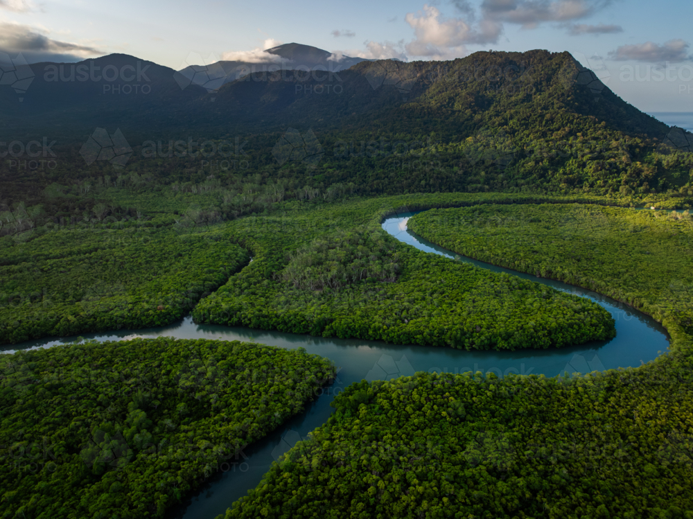 Coastal waterways along the Daintree Coast - Australian Stock Image