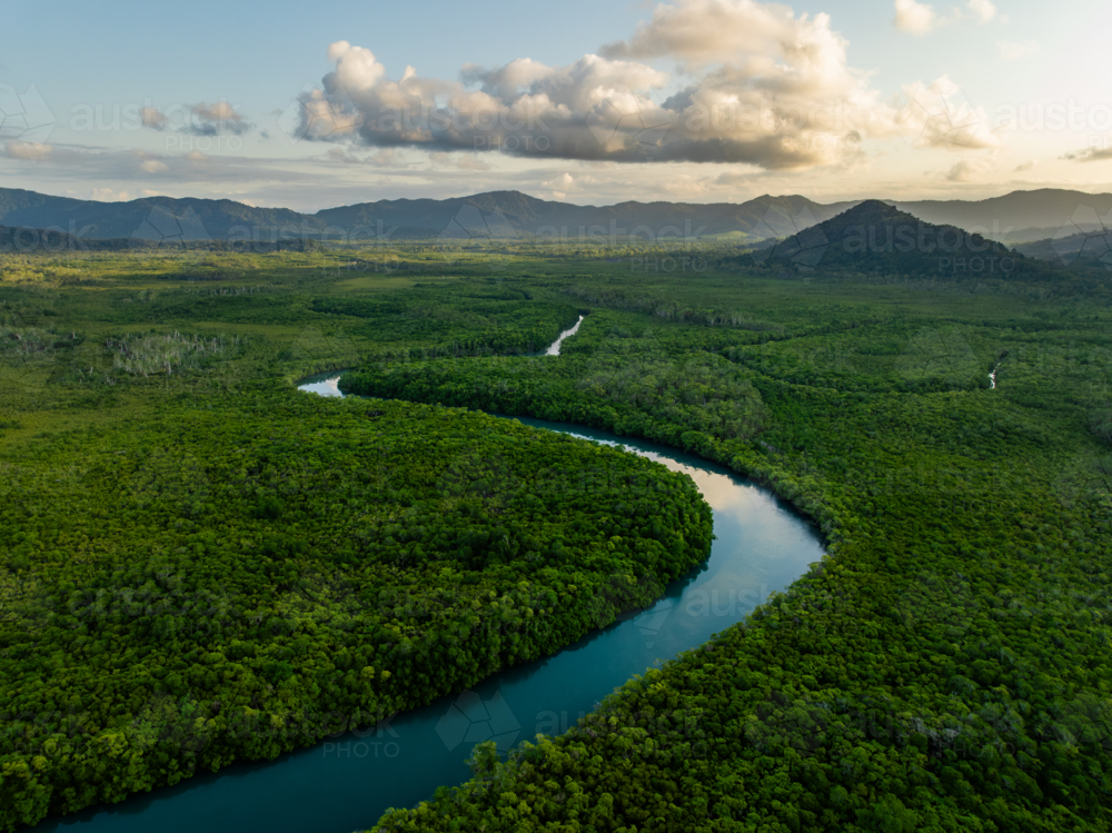 Coastal waterways along the Daintree Coast - Australian Stock Image