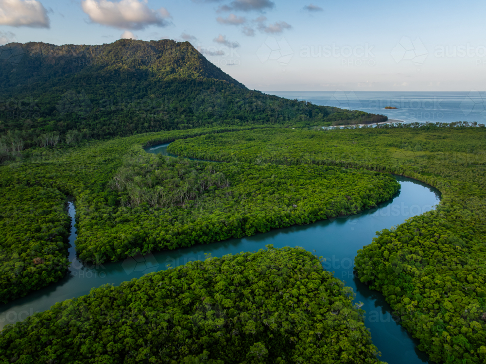 Coastal waterways in the Daintree - Australian Stock Image