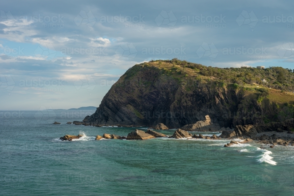 Coastline and ocean on sunny day - Australian Stock Image