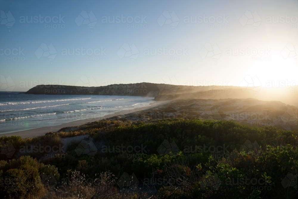 Coastline at sunrise - Australian Stock Image