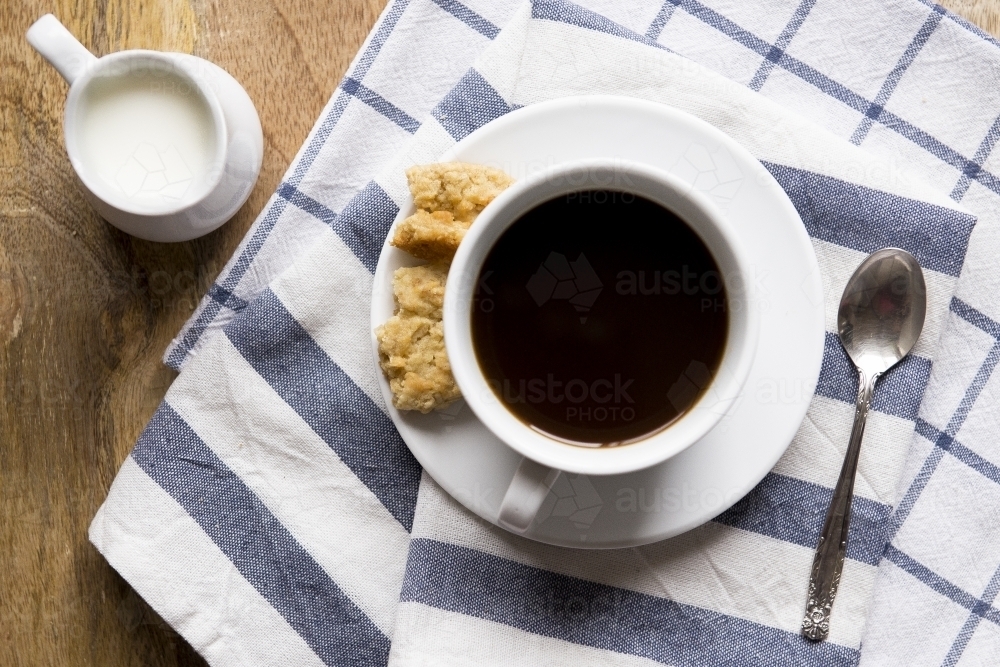 Coffee from above - Australian Stock Image