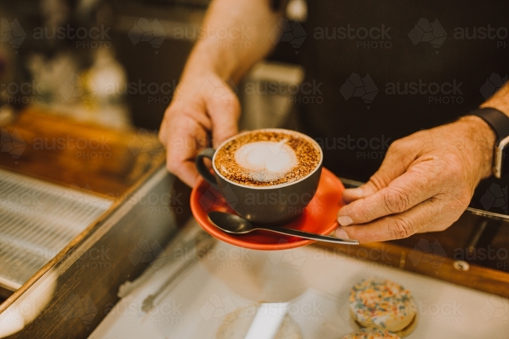 Coffee ready to drink - Australian Stock Image