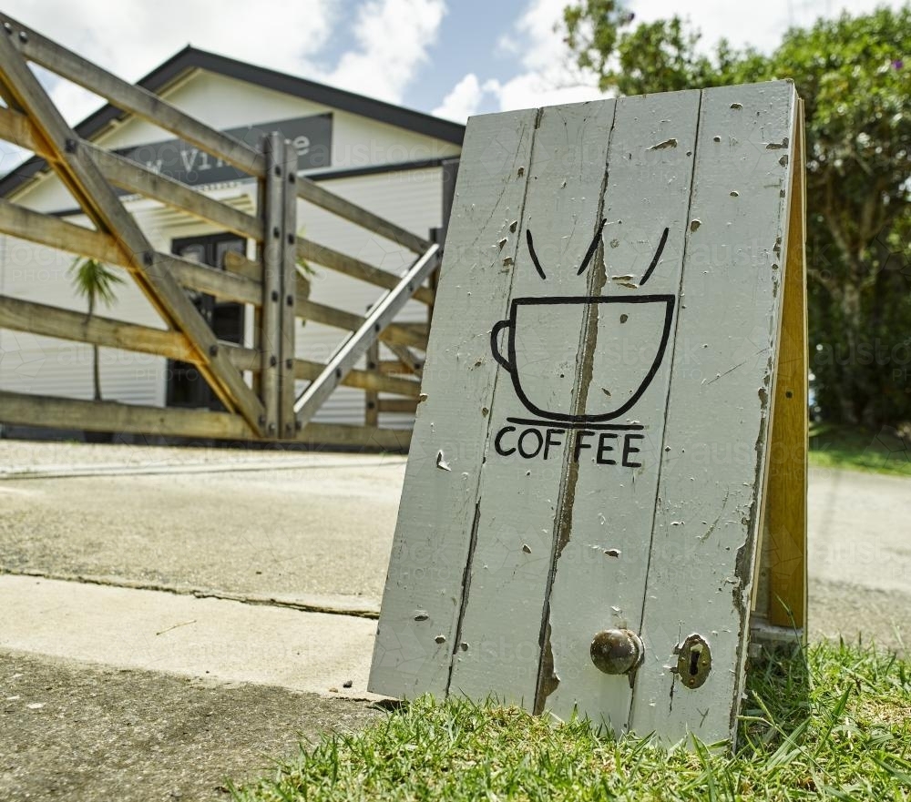 Coffee sign - Australian Stock Image