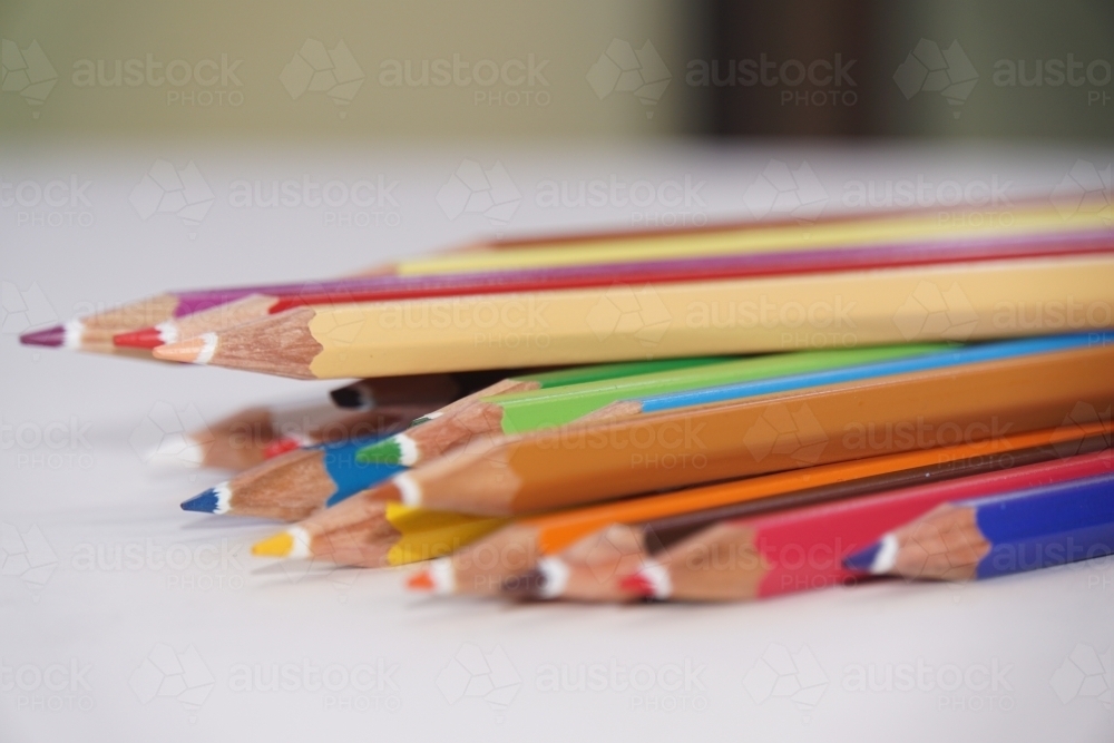 Coloured pencils - Australian Stock Image