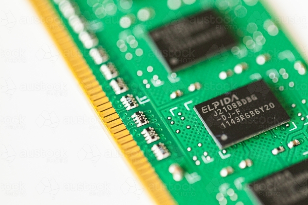 Image of Computer RAM chip - Austockphoto