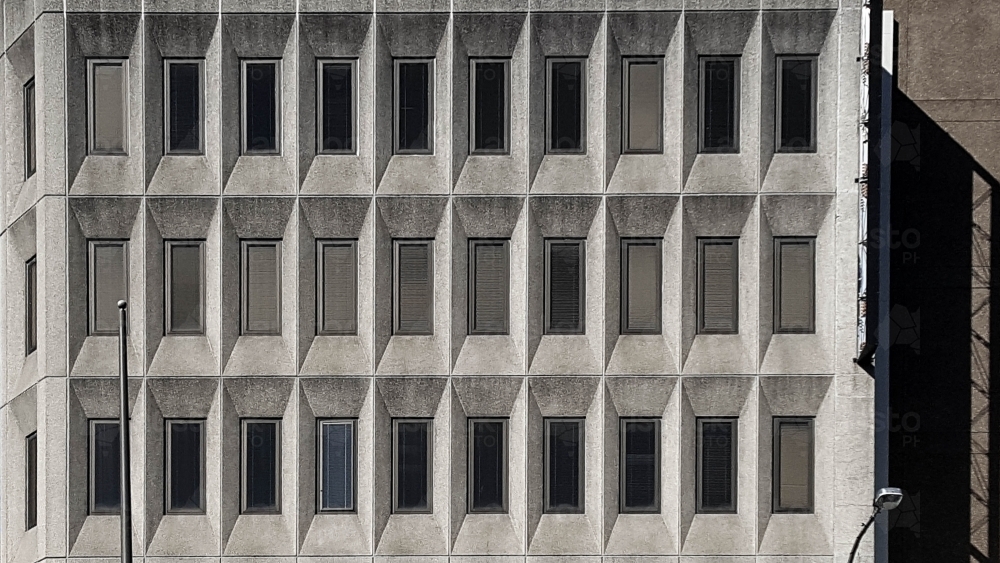 Concrete Building Facade - Australian Stock Image