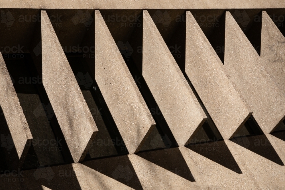 Concrete Detailing on Building Facade - Australian Stock Image