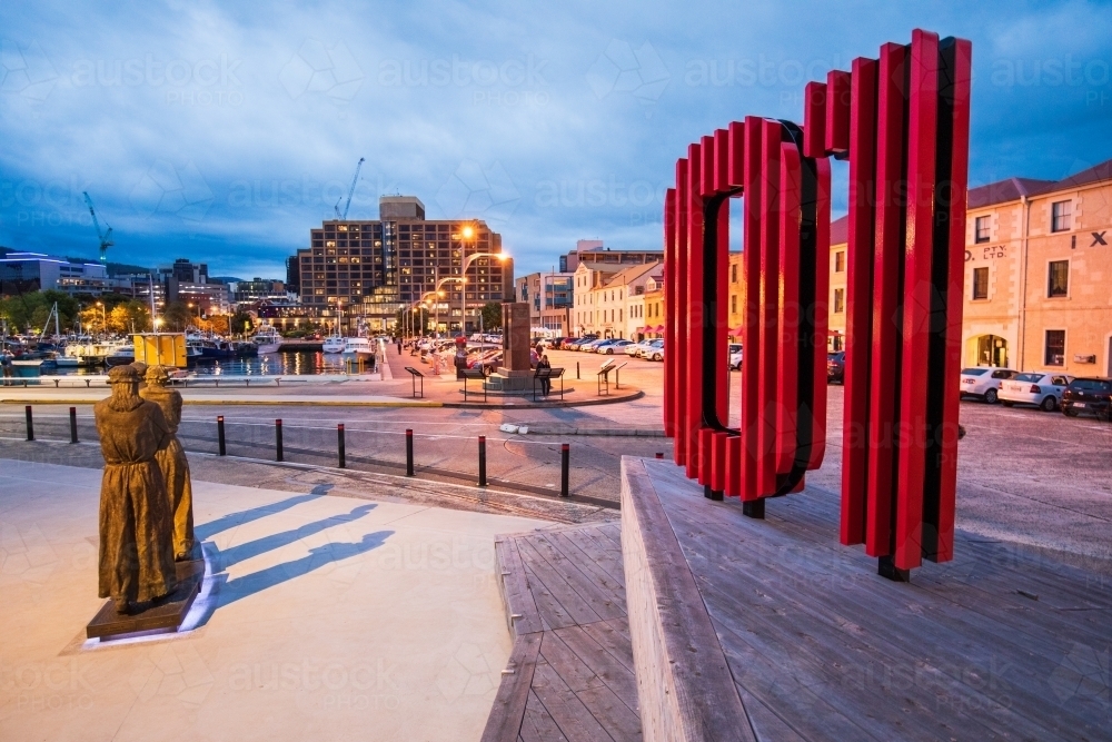 Constitution Dock at Dusk - Australian Stock Image