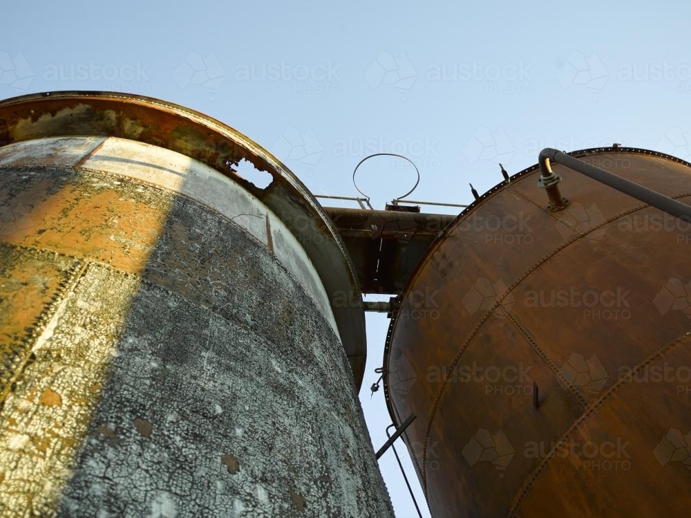 Containers at old mine site - Australian Stock Image