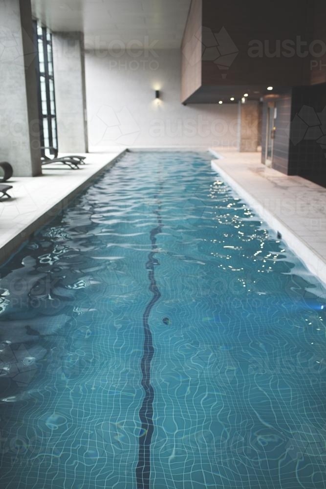Contemporary Pool Laps - Australian Stock Image