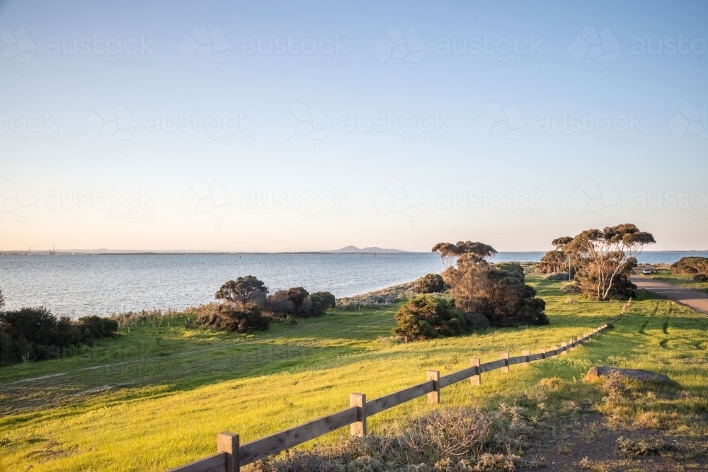 Corio Bay Foreshore Geelong - Australian Stock Image