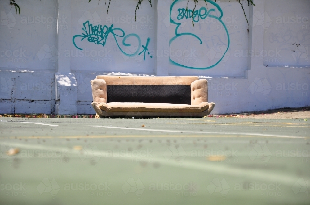 Couch on the street - Australian Stock Image