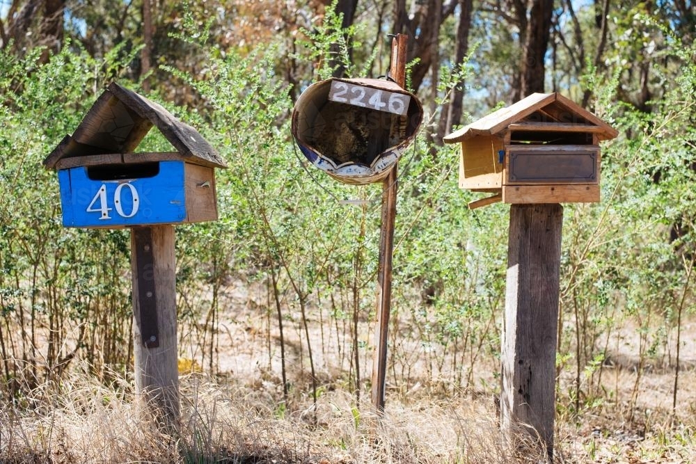 Image of Country mailboxes Austockphoto