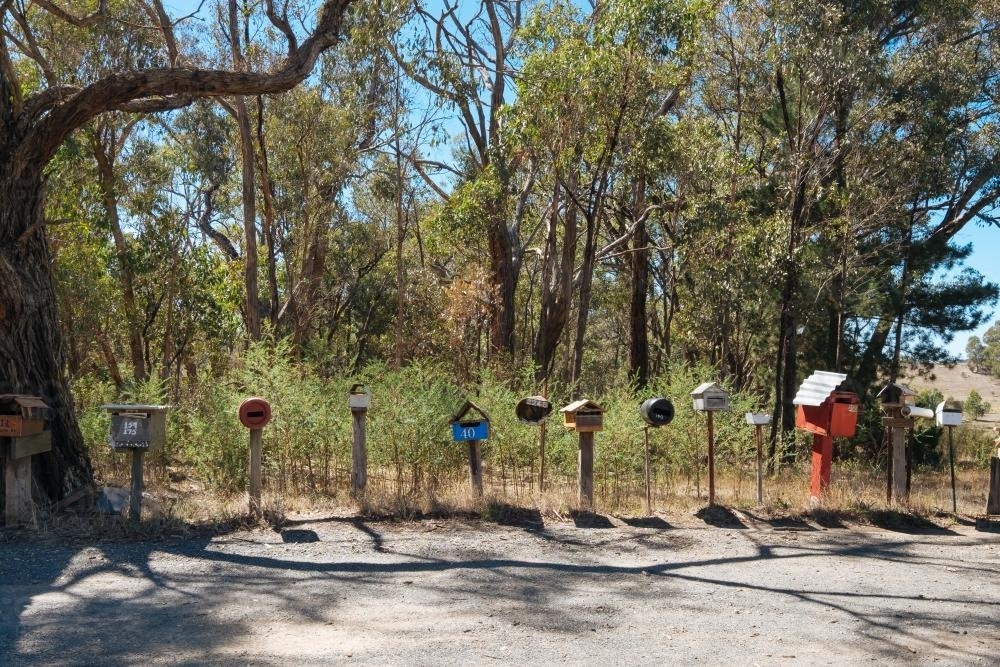 Image of Country mailboxes Austockphoto