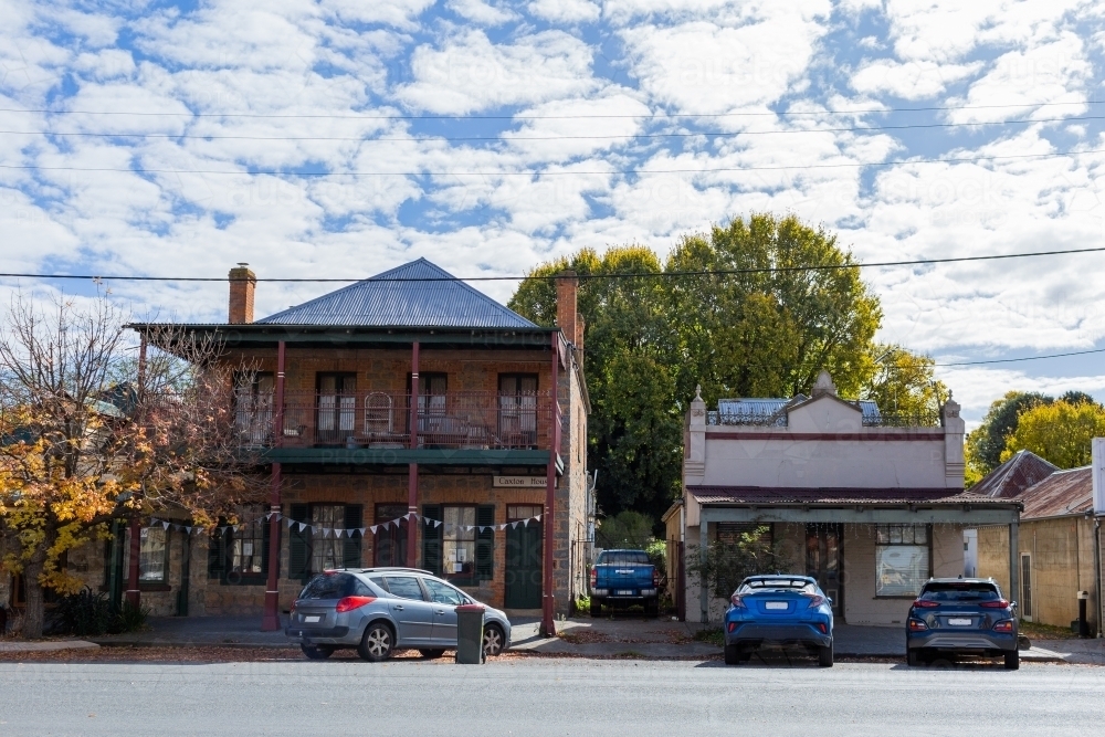 Country town streetscape with old buildings - Australian Stock Image