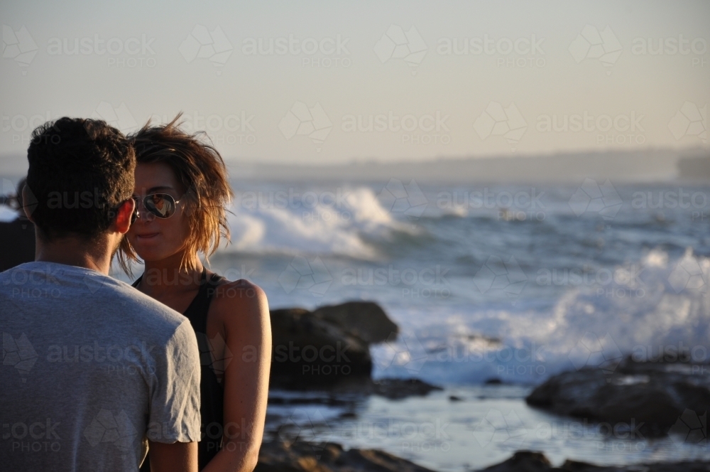 Couple by the beach - Australian Stock Image