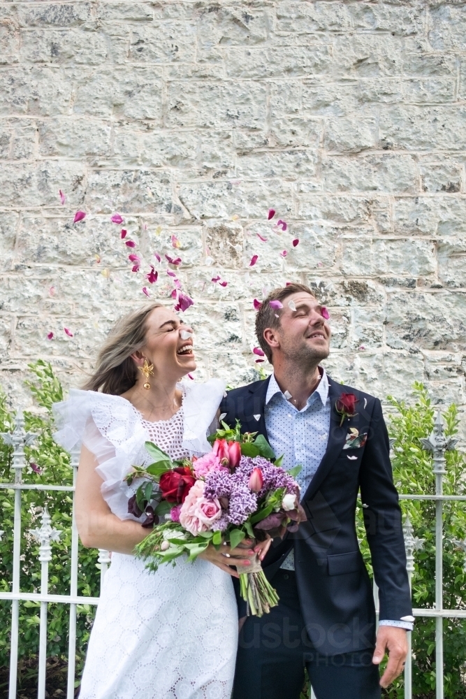 Couple Just married - Australian Stock Image
