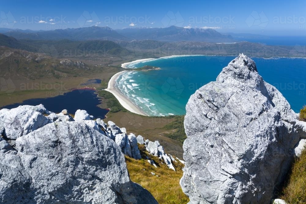 Cox Bight from New Harbour Range - Australian Stock Image