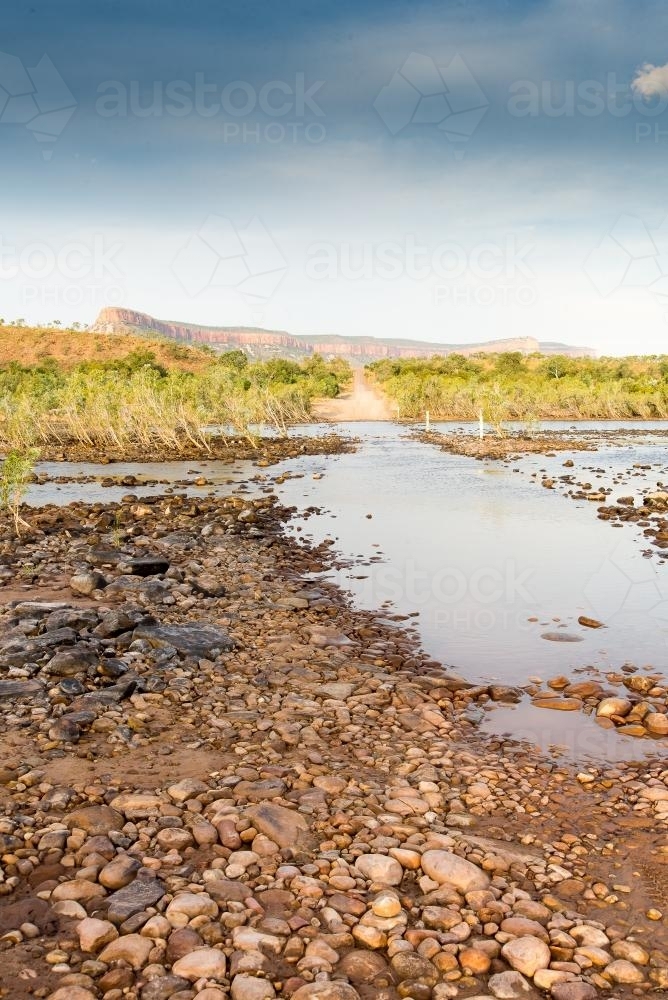 Crossing the Pentecost River - Australian Stock Image