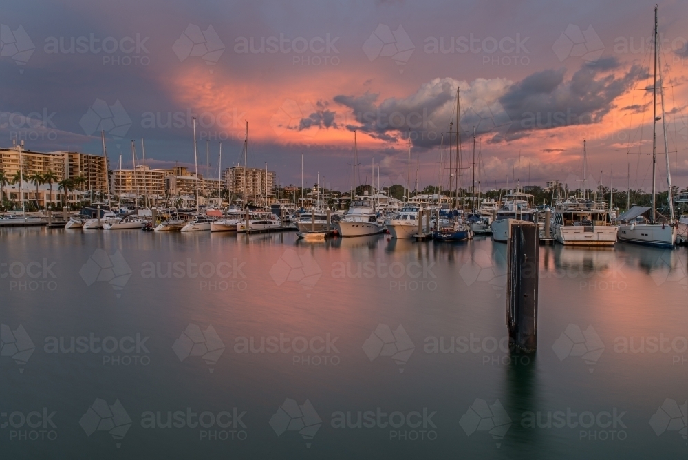 Cullen Bay sunset, Darwin - Australian Stock Image