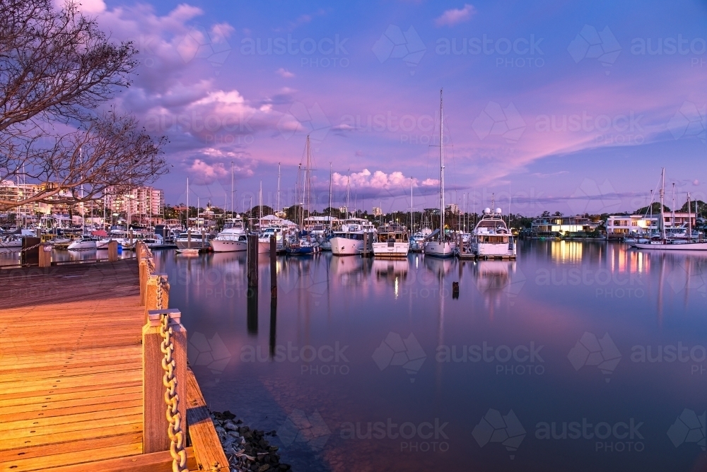 Cullen Bay sunset, Darwin - Australian Stock Image
