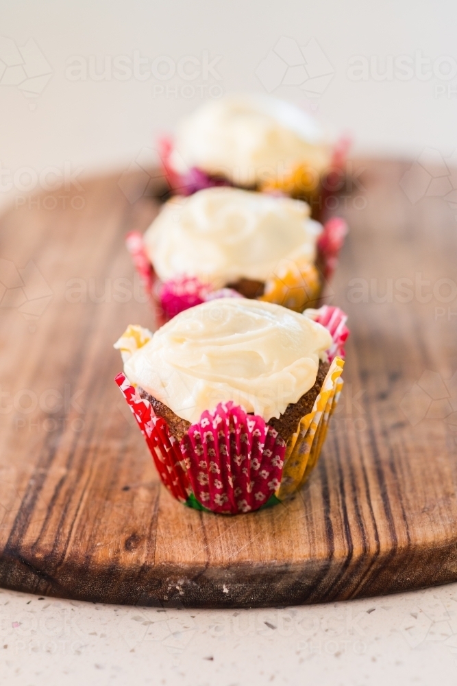 cupcakes with  icing - Australian Stock Image