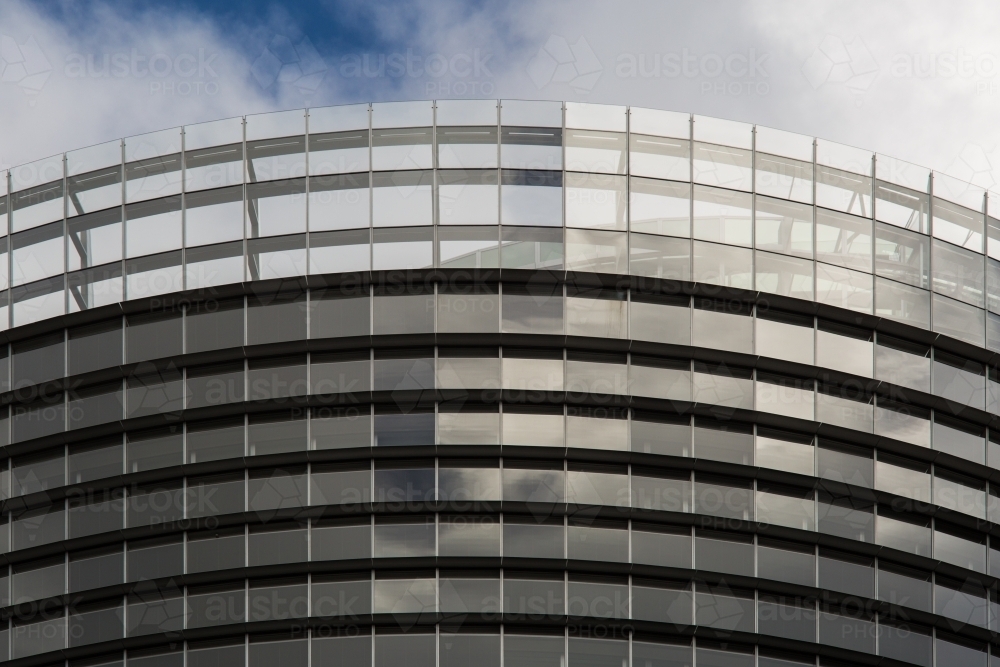 Curved Facade of Tower - Australian Stock Image