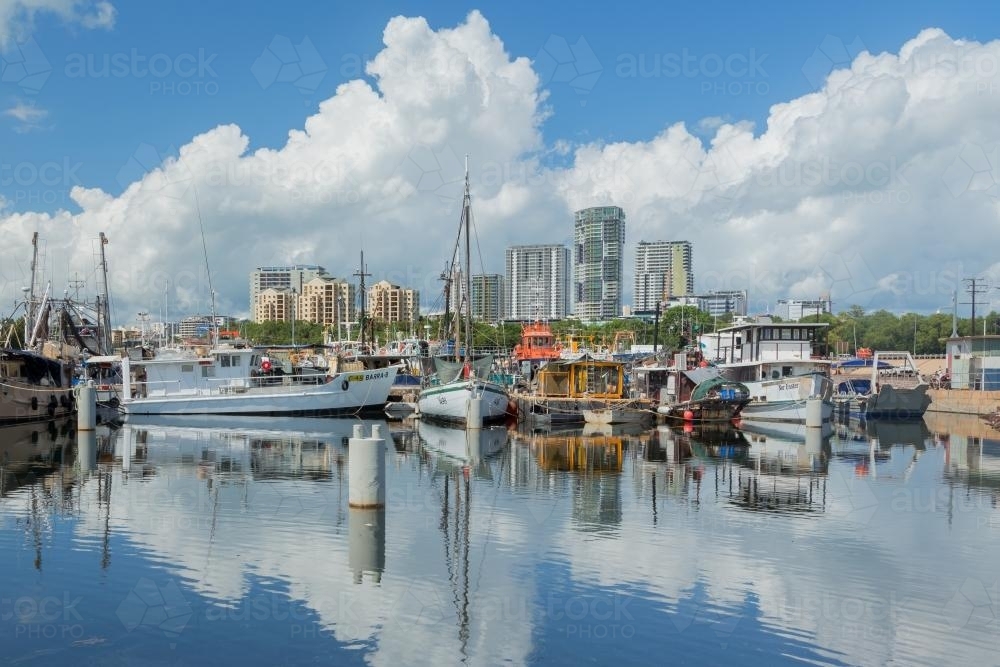 Darwin city under cloud - Australian Stock Image