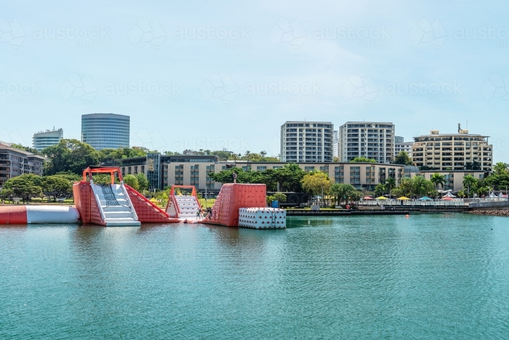 Darwin Waterfront lagoon - Australian Stock Image