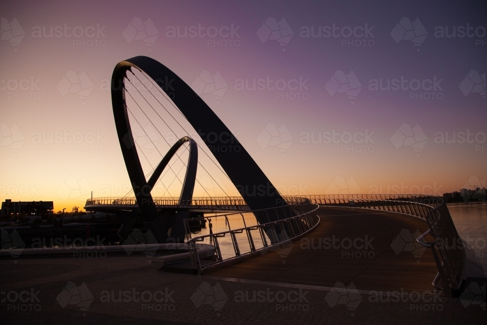 Dawn at Elizabeth Quay - Australian Stock Image
