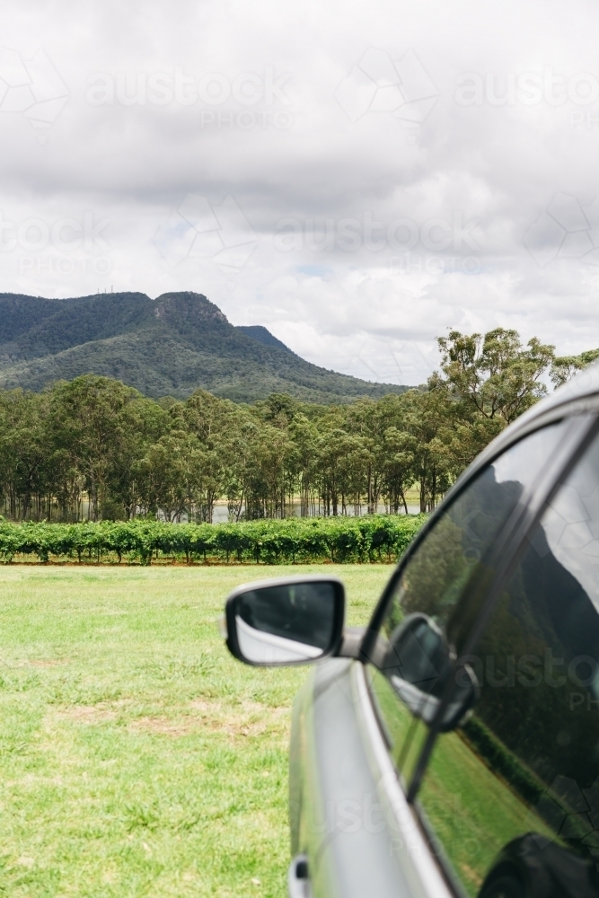 Day trip in the car to a winery in the hunter Valley - Australian Stock Image