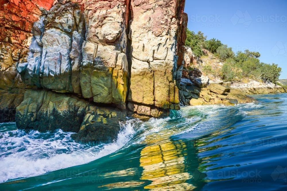 Horizontal Fall Image of Detail shot of the Horizontal Falls, The Kimberley - Austockphoto