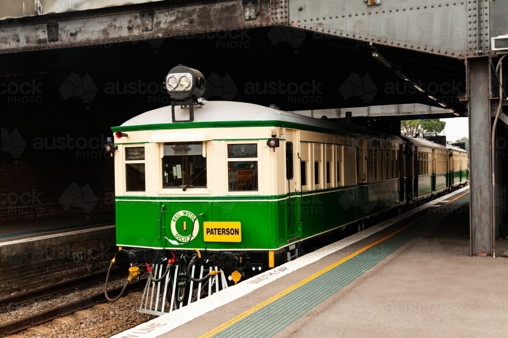 Diesel train engine at Steamfest - Australian Stock Image