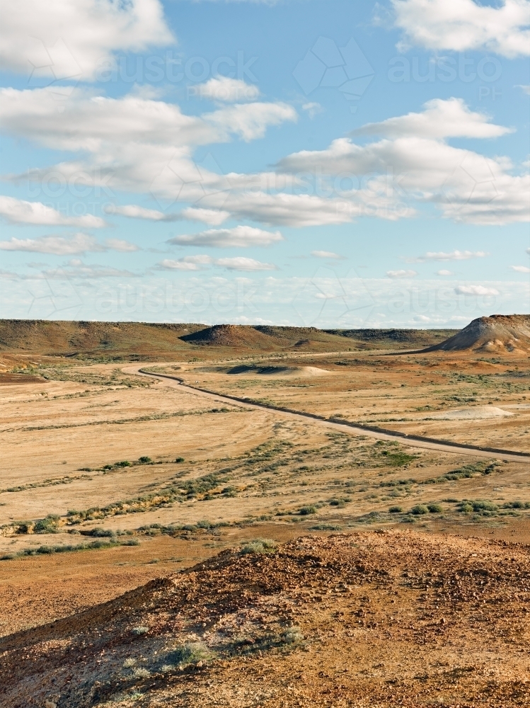 Dirt road through outback - Australian Stock Image