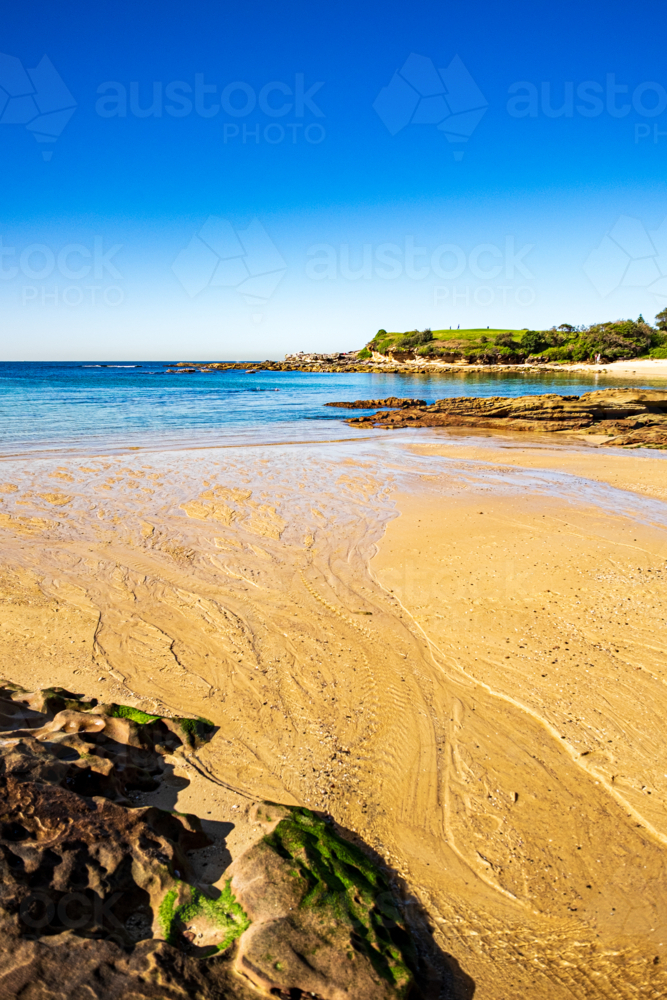 dramatic coastal landscape of Little Bay beach - Australian Stock Image