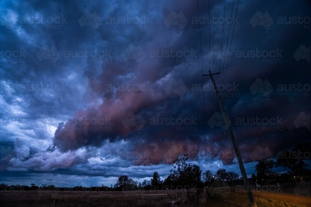Dramatic summer storm Clouds - Australian Stock Image