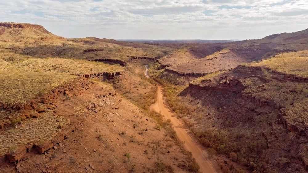 Drone images of remote area in Western Australia - Australian Stock Image