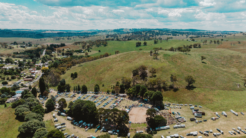 Drone of Rodeo event - Australian Stock Image