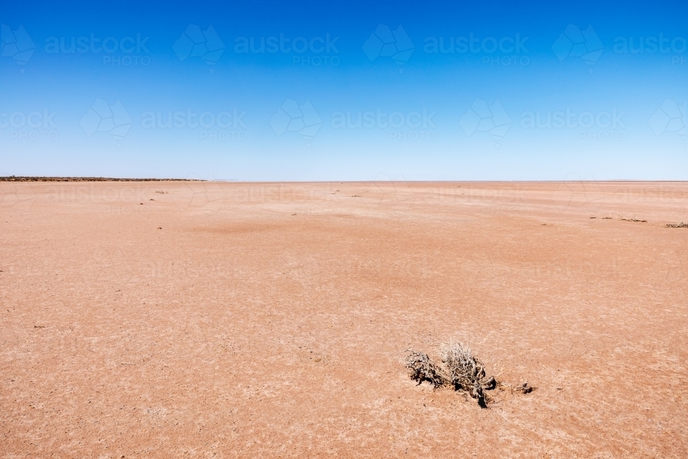 dry lake bed - Australian Stock Image