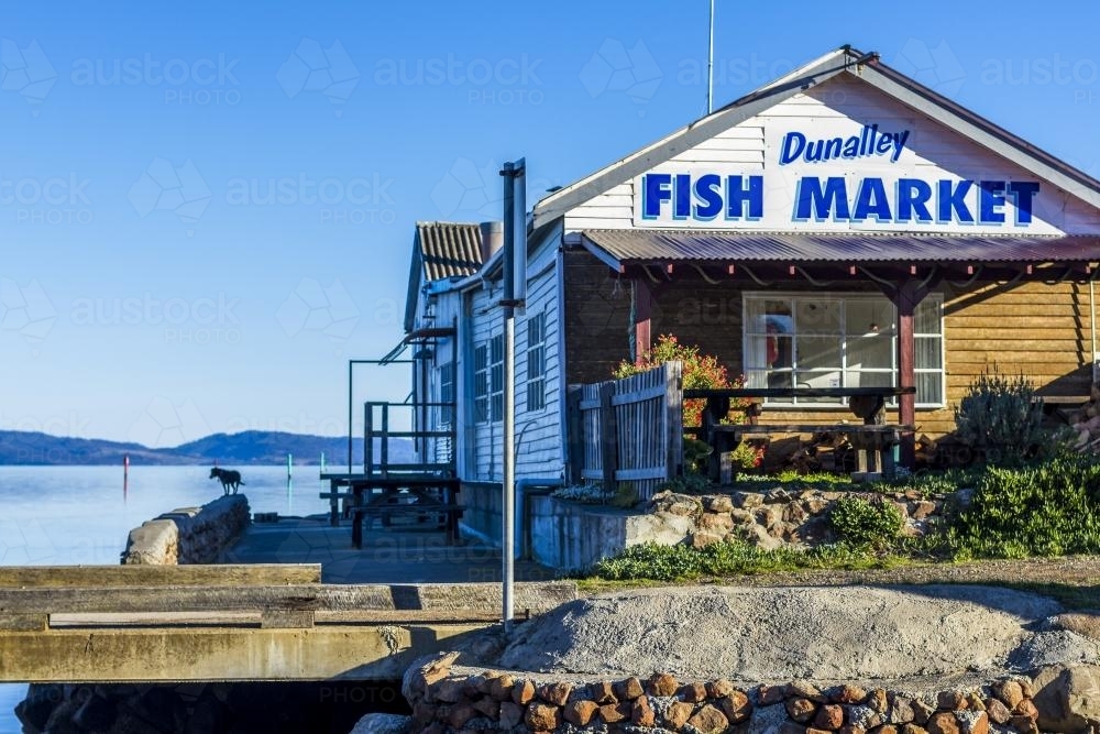 Dunalley Fish Market - Australian Stock Image