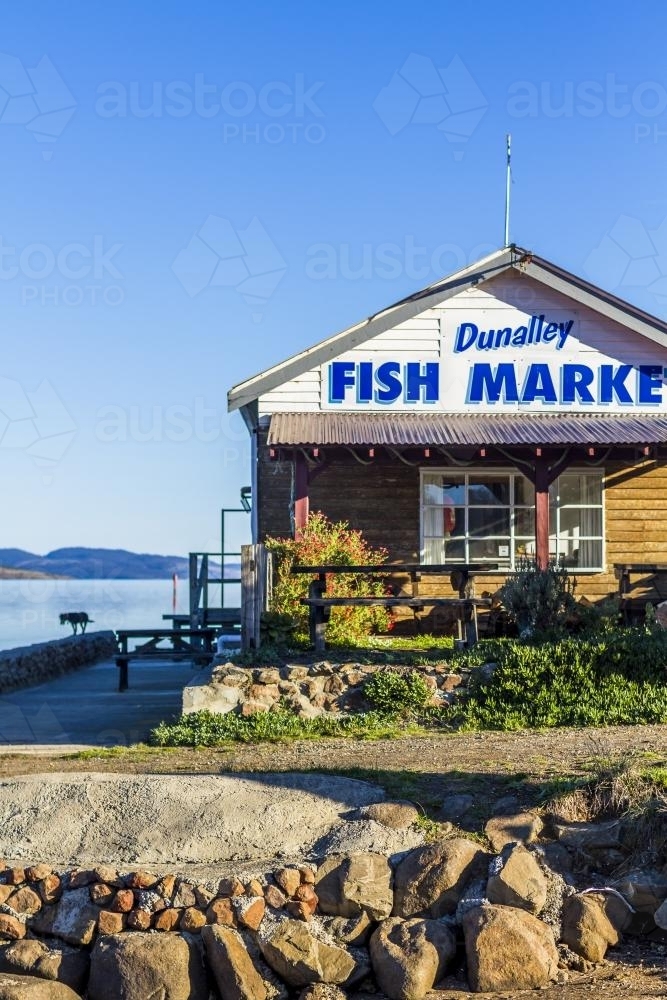 Dunalley Fish Market - Australian Stock Image