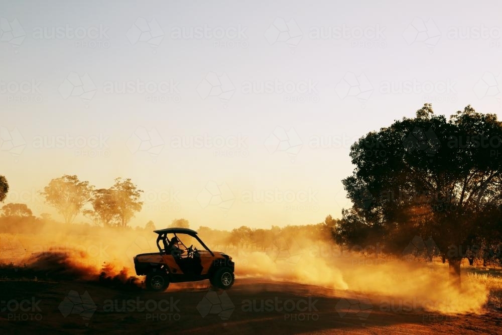 Dust Burnout - Australian Stock Image
