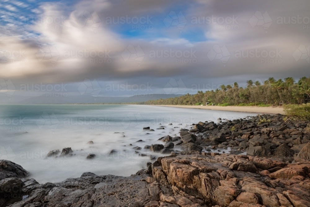 Early morning at 4 mile Beach, Port Douglas - Australian Stock Image
