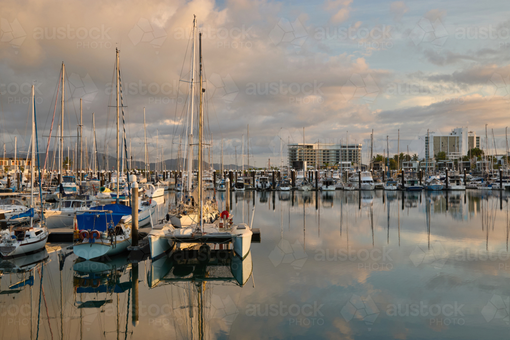 Early morning at Breakwater Marina, Townsville - Australian Stock Image