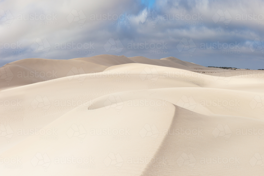 Early morning light over the sand dunes of Esperance Western Australia - Australian Stock Image