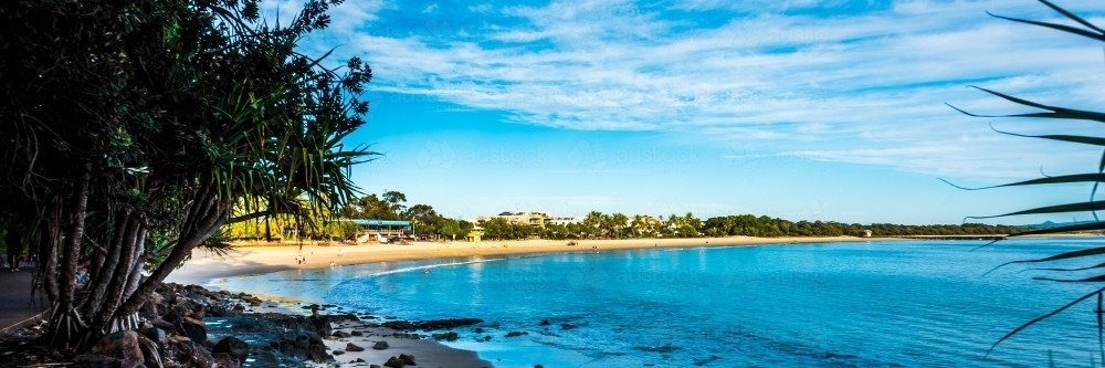 Early morning noosa main beach - Australian Stock Image
