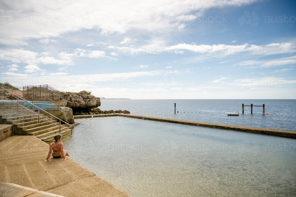 Edithburgh Tidal pool - Australian Stock Image