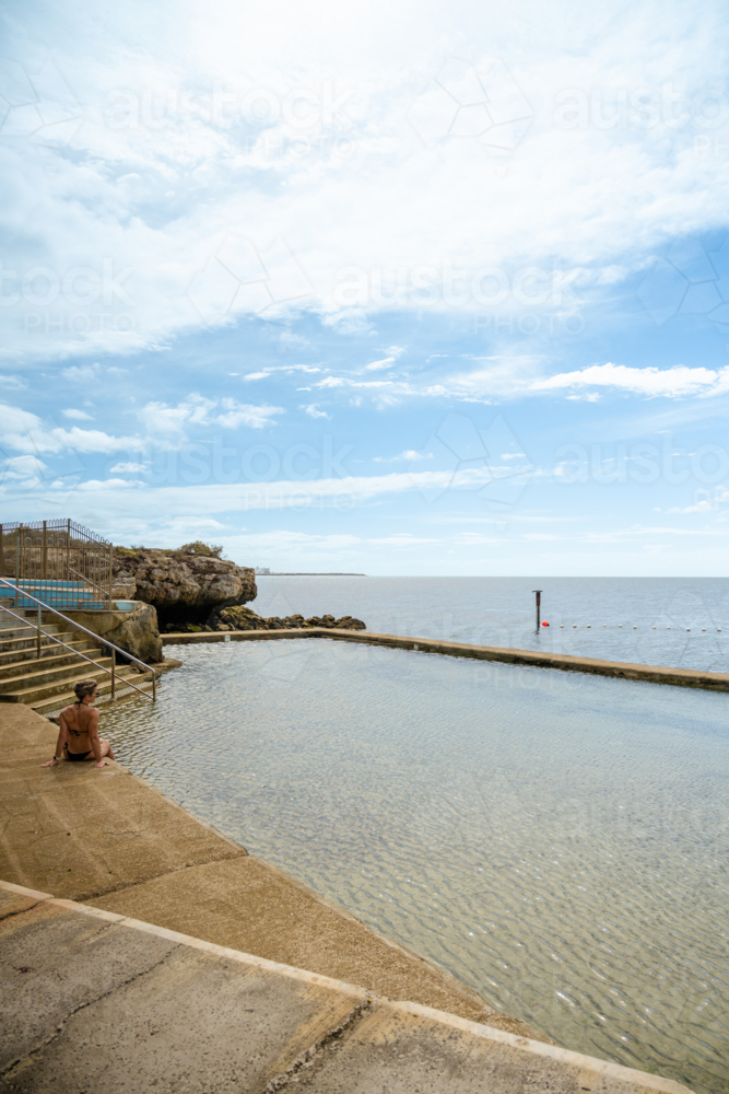 Edithburgh Tidal pool - Australian Stock Image