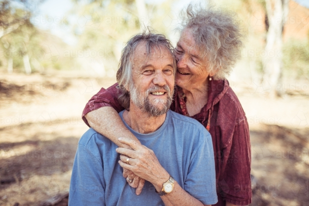Elderly couple together - Australian Stock Image